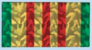 45 Vietnam Veteran AE-13 Campaign Ribbon Reflective Decal