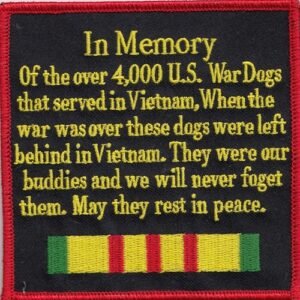 33-34 In memory of over 4,000 War Dogs lost.