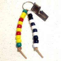 32 P-38 Beaded Key Ring