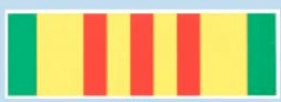 43 D74 Vietnam Service Ribbon Bumper Sticker