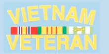 44 D90 Vietnam Veteran Campaign Ribbon Decal