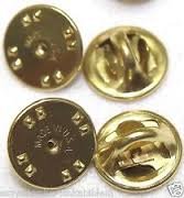 50 Brass Clutch-backs for pins